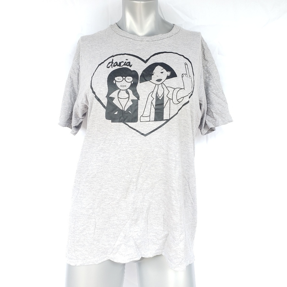 Daria & Jane Flipping Off Gray Shirt